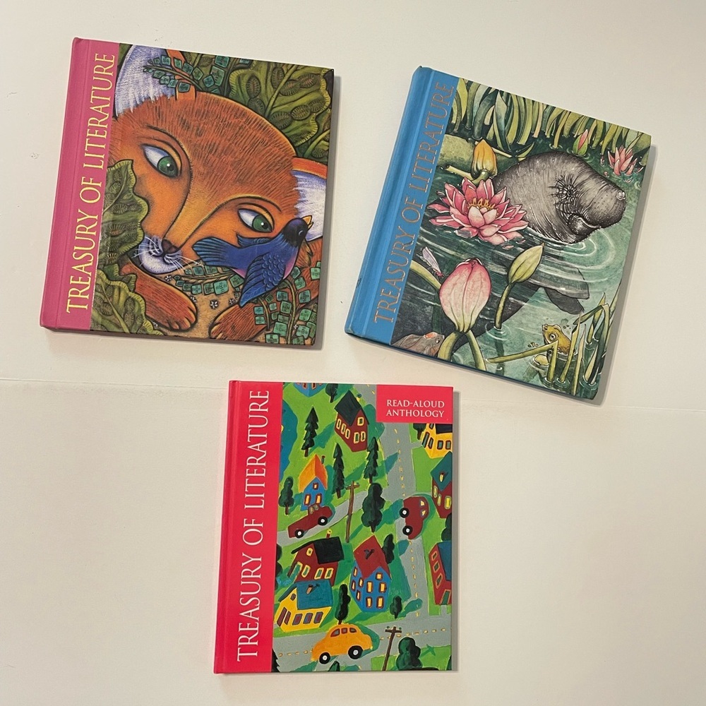 3 Treasury of literature Hardcover Books, Read Aloud Anthology, โฆ.